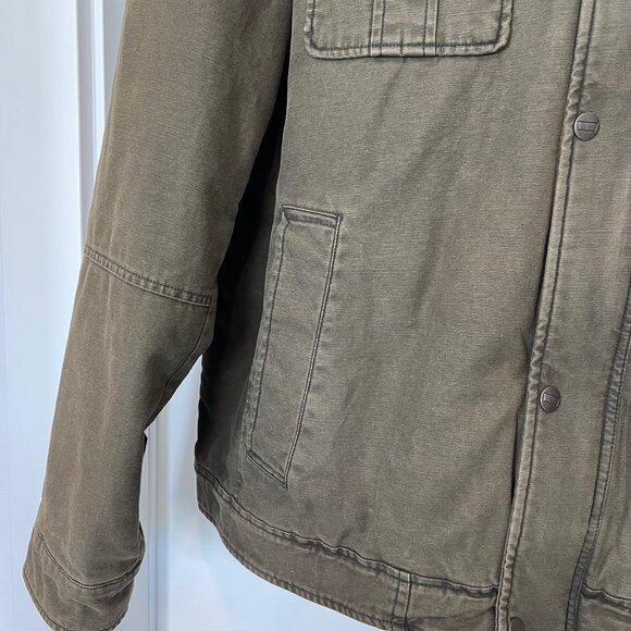 Levi's Men Deep Green Quilted Lining Trucker Military Jacket, XL - Picture 5 of 8